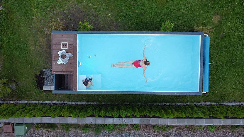 piscine conteneur 6,2 m x 2,5 m jet swim