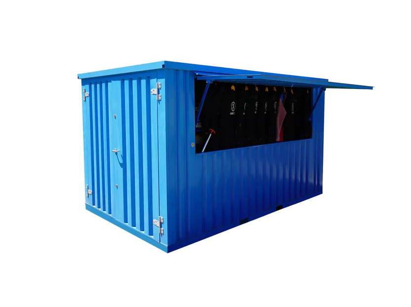 conteneur à barres détachable 4×2 mètres xl bleu ral 5015 conteneur à barres détachable 4×2 mètres xl bleu ral 5015