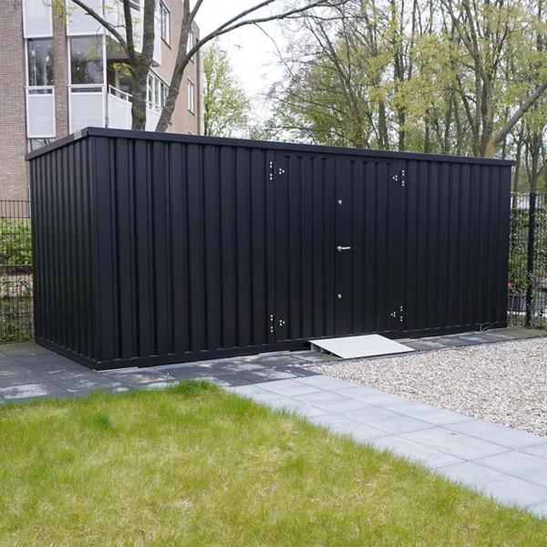 conteneur de stockage de 5 x 2 mètres – avec double porte