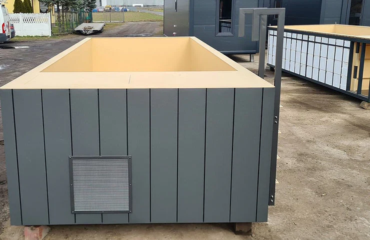 conteneur de piscine en polypropylène 6,5 x 2,6 m