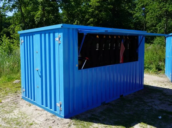 conteneur à barres détachable 4×2 mètres xl bleu ral 5015 conteneur à barres détachable 4×2 mètres xl bleu ral 5015