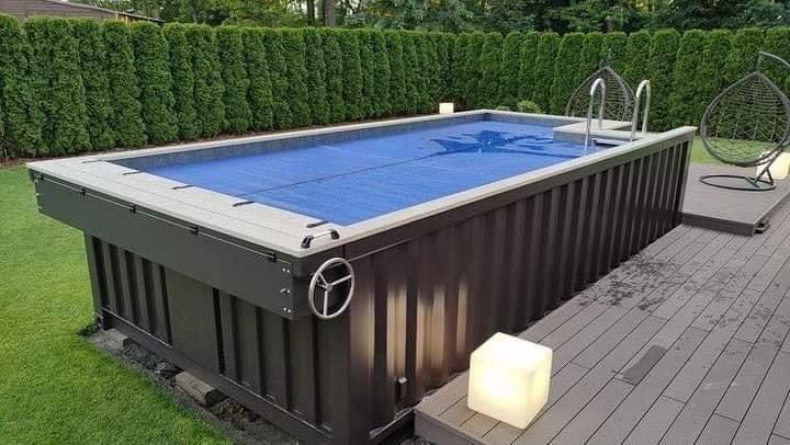piscine conteneur « one tripper » de 6 m x 6 m