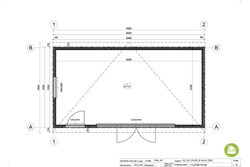 chalet 20 m² en bois isolé aubagne s2 a1 chalet 20 m² en bois isolé aubagne s2 a1