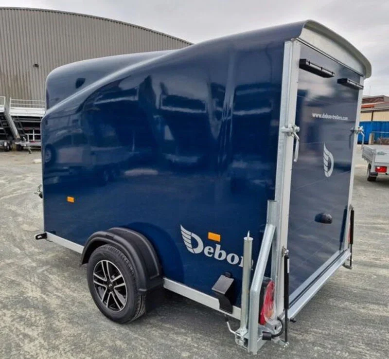 remorque cargo pullman debon 1300 bleue avec suspension et porte latérale88 remorque cargo pullman debon 1300 bleue avec suspension et porte latérale88