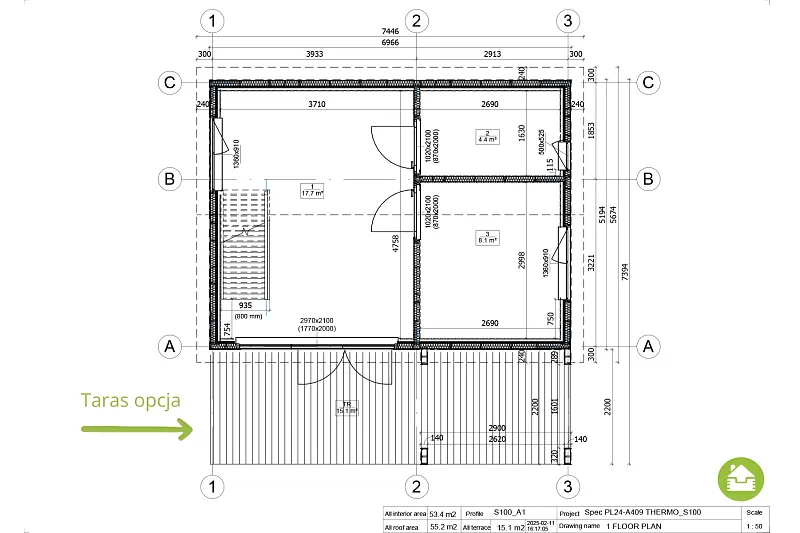 chalet 54 m² en bois kit re2020 avec permis de construire sete v8 a2 chalet 54 m² en bois kit re2020 avec permis de construire sete v8 a2
